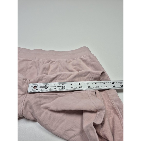 Madhappy Shorts Medium Pink Sweat 8" Inseam Elastic Waist Peace Logo Casual - Picture 11 of 14